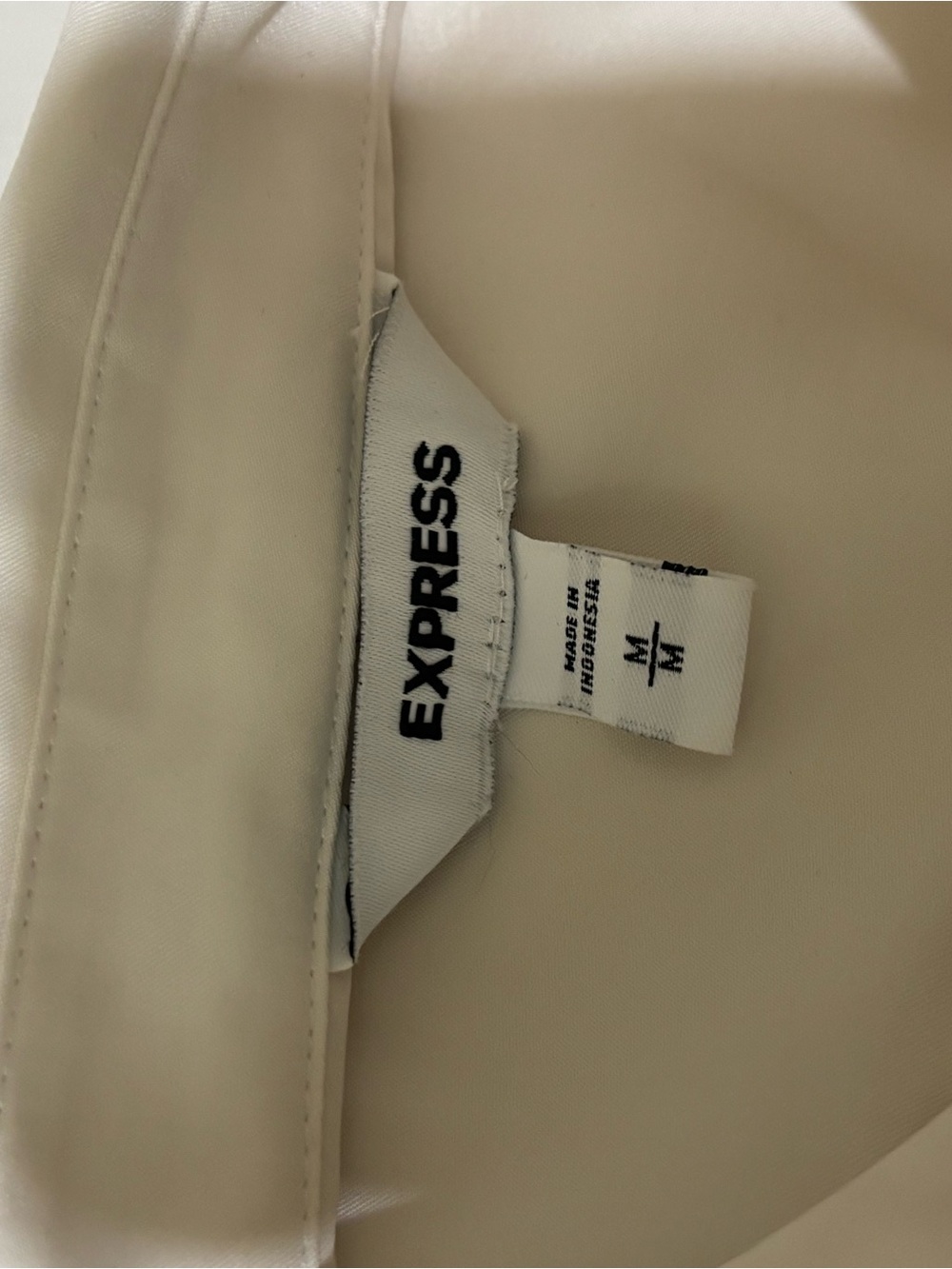 Express Cream Button-Down Blouse - Picture 4 of 4